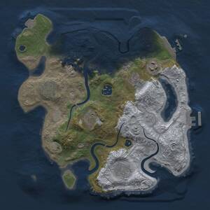 Thumbnail Rust Map: Procedural Map, Size: 3000, Seed: 287003045, 13 Monuments