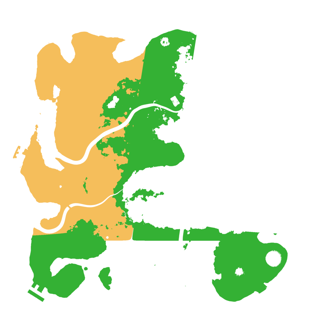 Biome Rust Map: Procedural Map, Size: 3600, Seed: 316196445