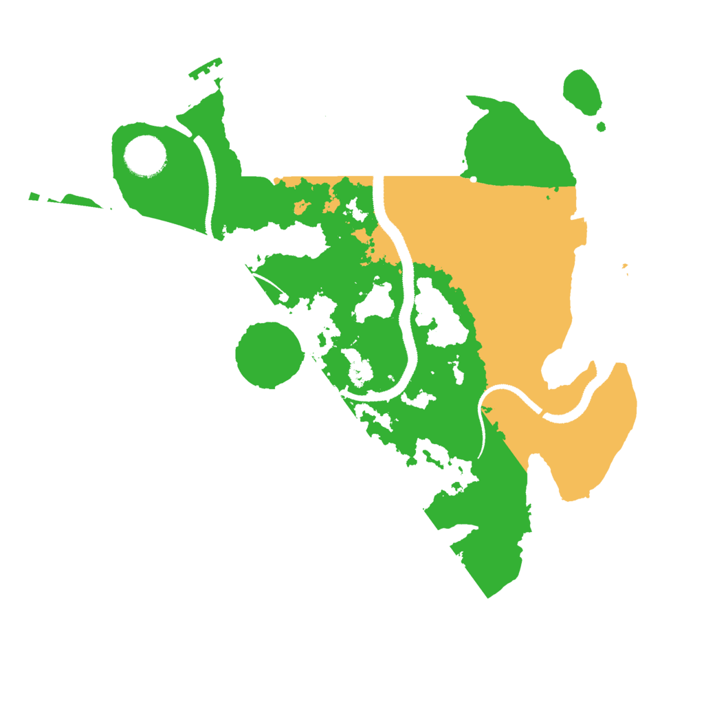 Biome Rust Map: Procedural Map, Size: 3000, Seed: 88625