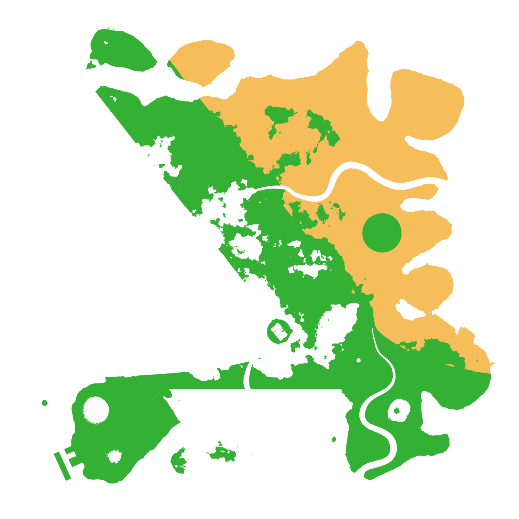 Biome Rust Map: Procedural Map, Size: 3500, Seed: 469665
