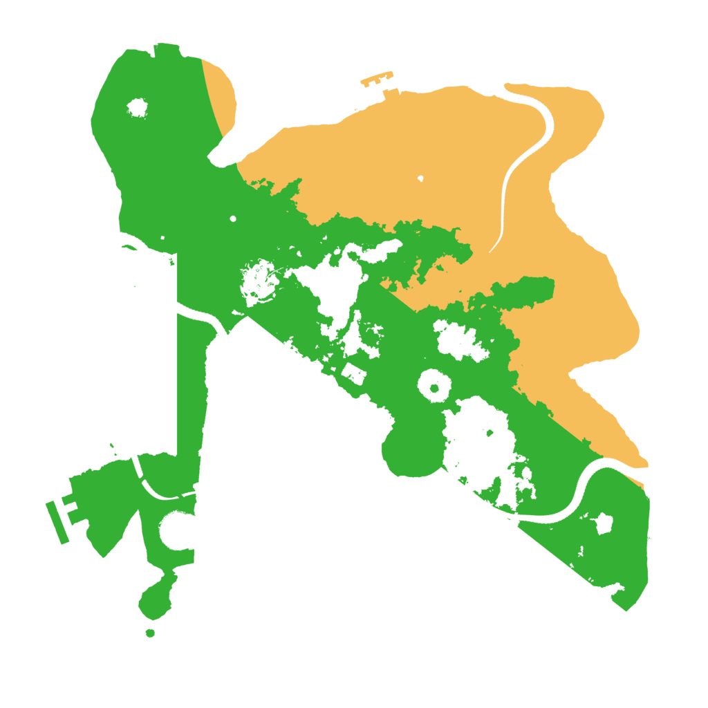 Biome Rust Map: Procedural Map, Size: 3250, Seed: 619345339