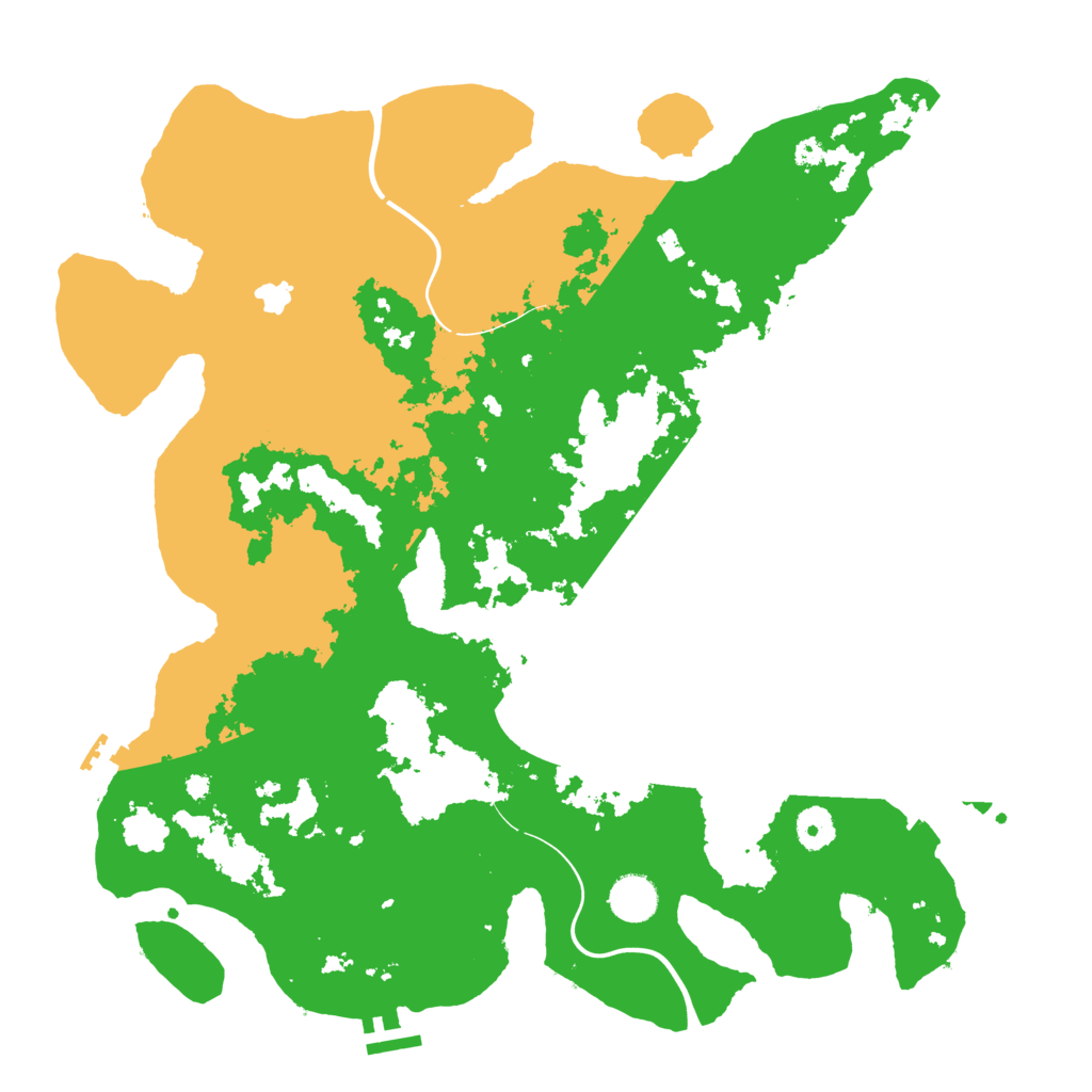 Biome Rust Map: Procedural Map, Size: 4000, Seed: 8196