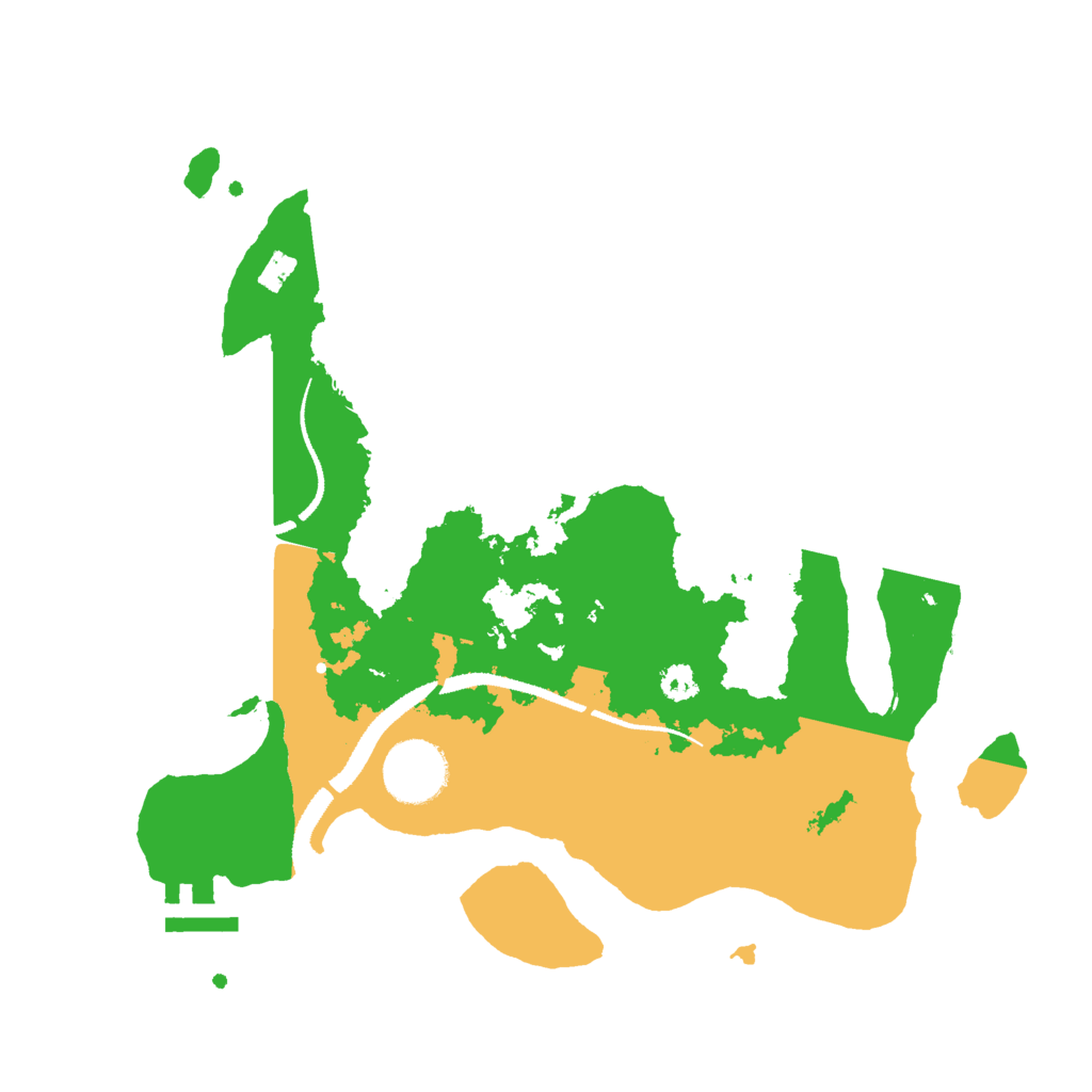 Biome Rust Map: Procedural Map, Size: 3000, Seed: 2554