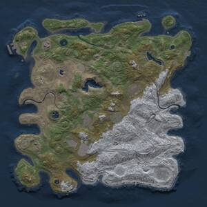 Thumbnail Rust Map: Procedural Map, Size: 4250, Seed: 1017, 15 Monuments