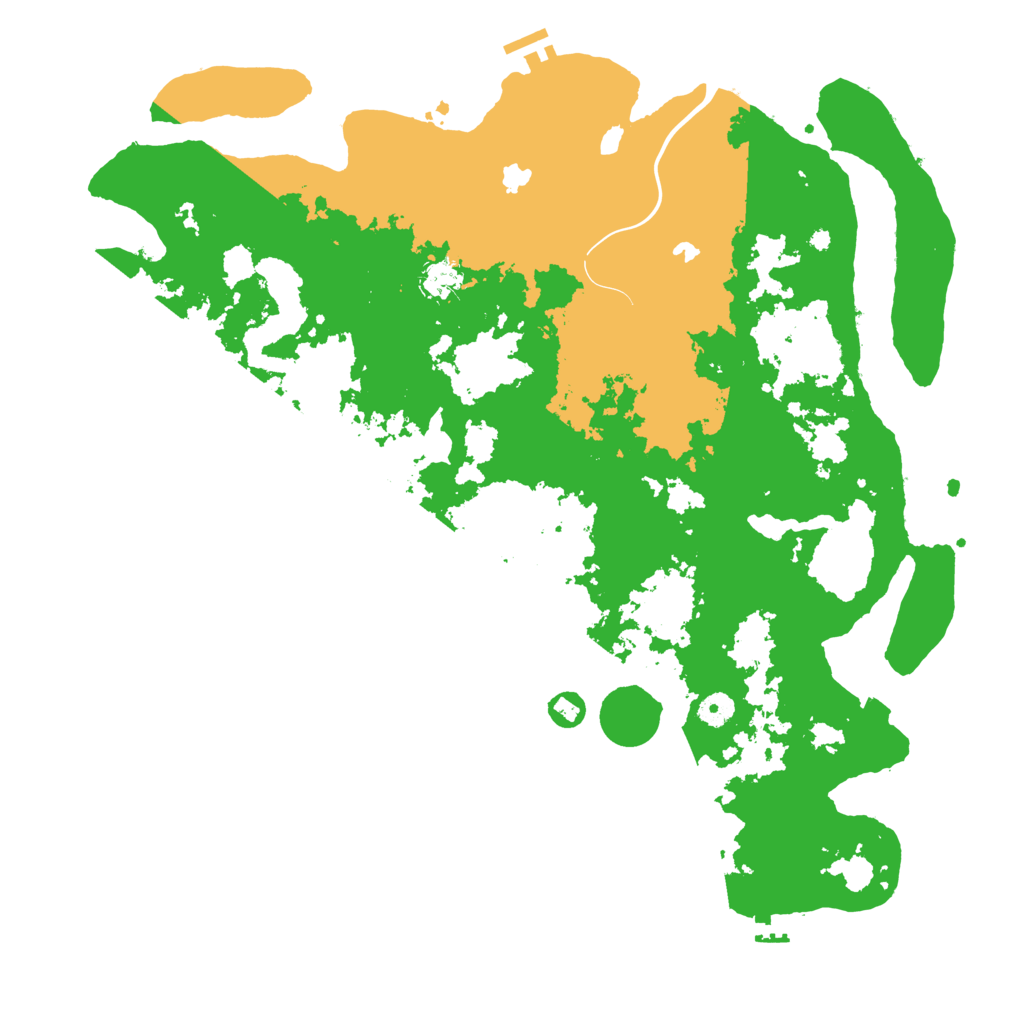 Biome Rust Map: Procedural Map, Size: 4500, Seed: 105747198