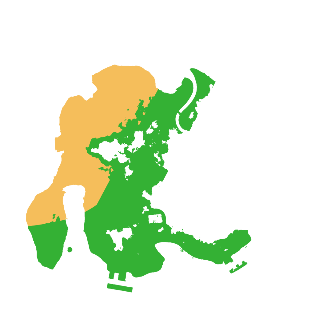 Biome Rust Map: Procedural Map, Size: 2500, Seed: 406638112