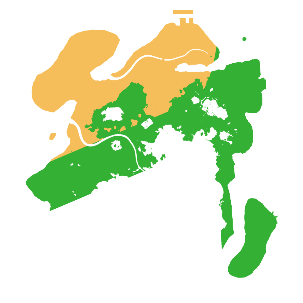 Biome Rust Map: Procedural Map, Size: 3000, Seed: 17091