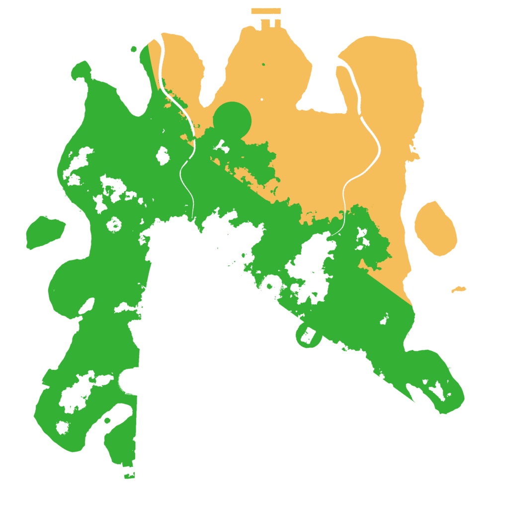 Biome Rust Map: Procedural Map, Size: 3500, Seed: 463554520