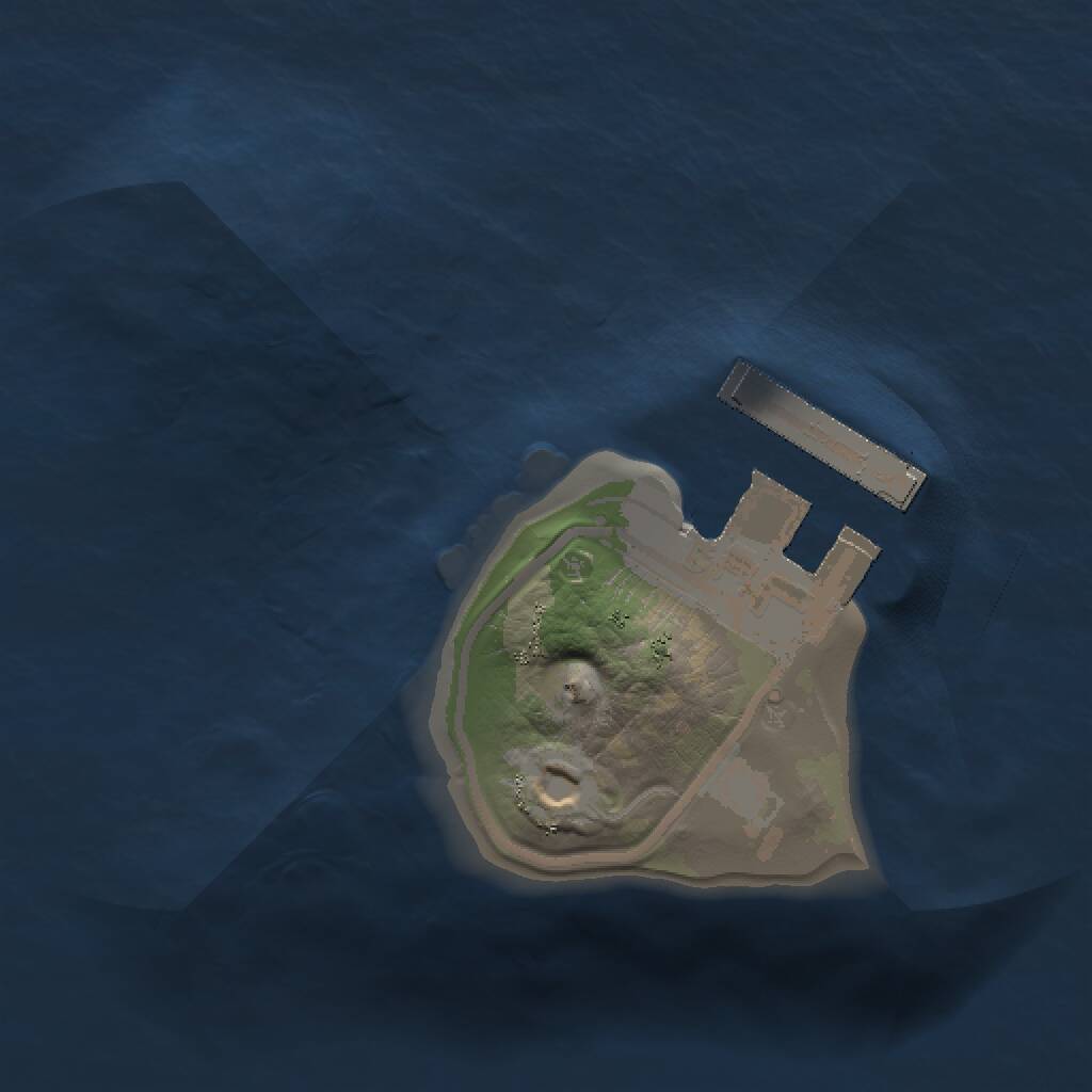 Rust Map: Procedural Map, Size: 1000, Seed: 1985390209, 2 Monuments