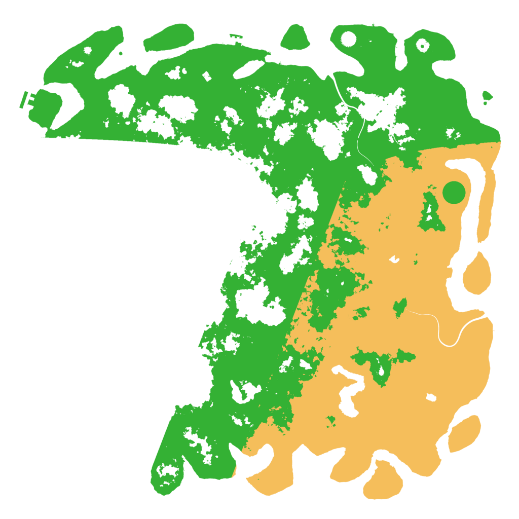 Biome Rust Map: Procedural Map, Size: 6000, Seed: 960325
