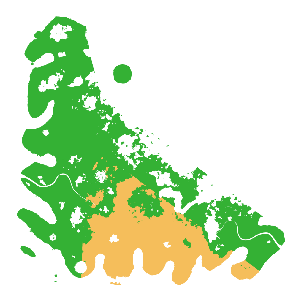Biome Rust Map: Procedural Map, Size: 4500, Seed: 511857