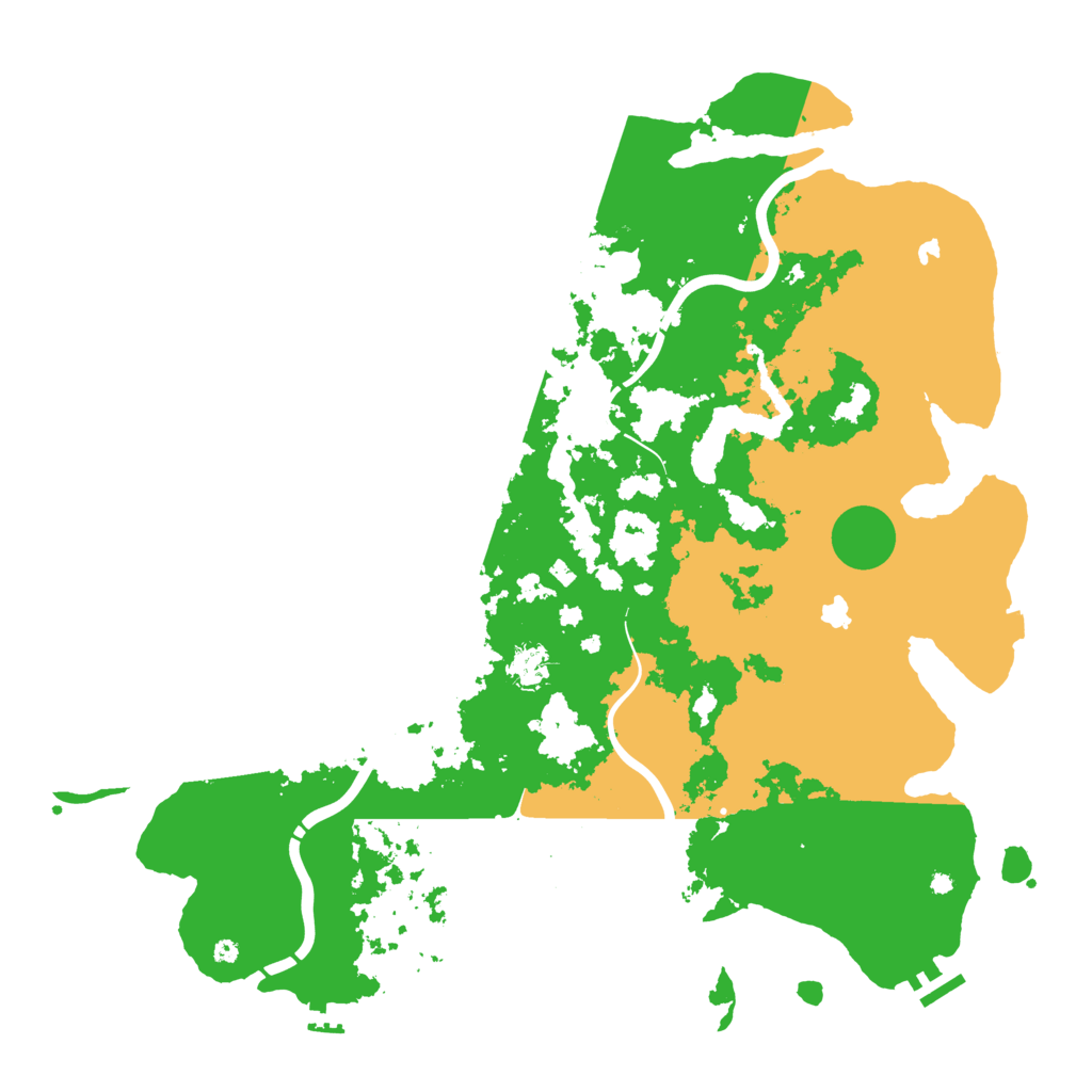 Biome Rust Map: Procedural Map, Size: 4500, Seed: 54654613
