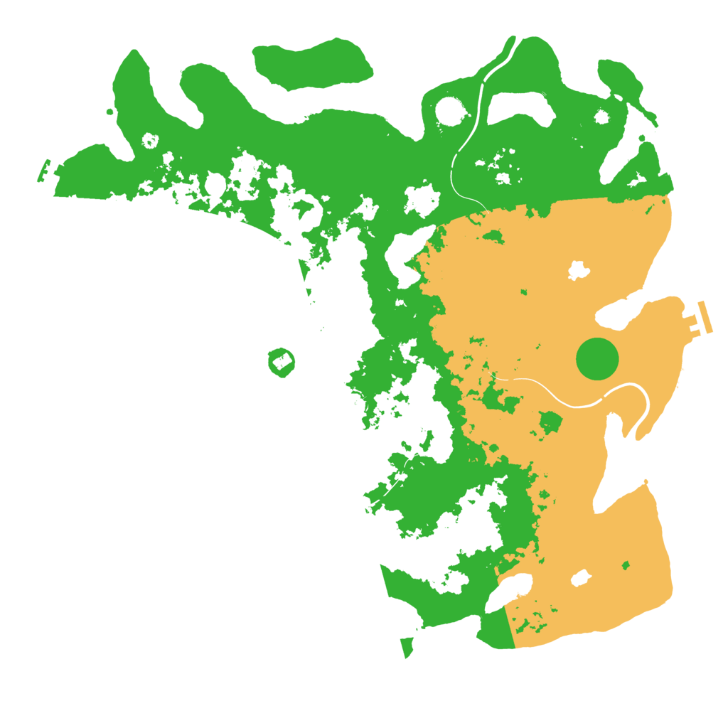 Biome Rust Map: Procedural Map, Size: 4500, Seed: 607980066