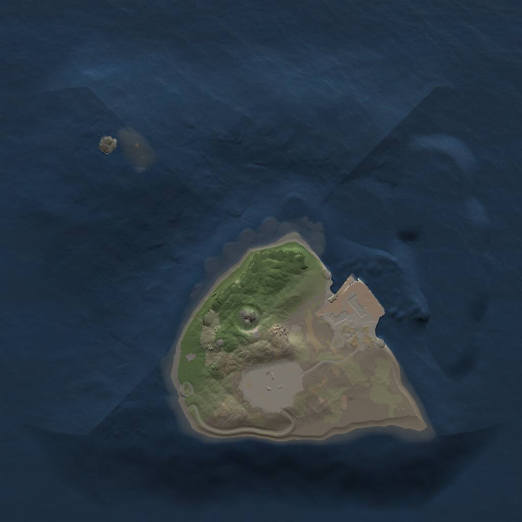 Rust Map: Procedural Map, Size: 1200, Seed: 1985390209, 1 Monuments