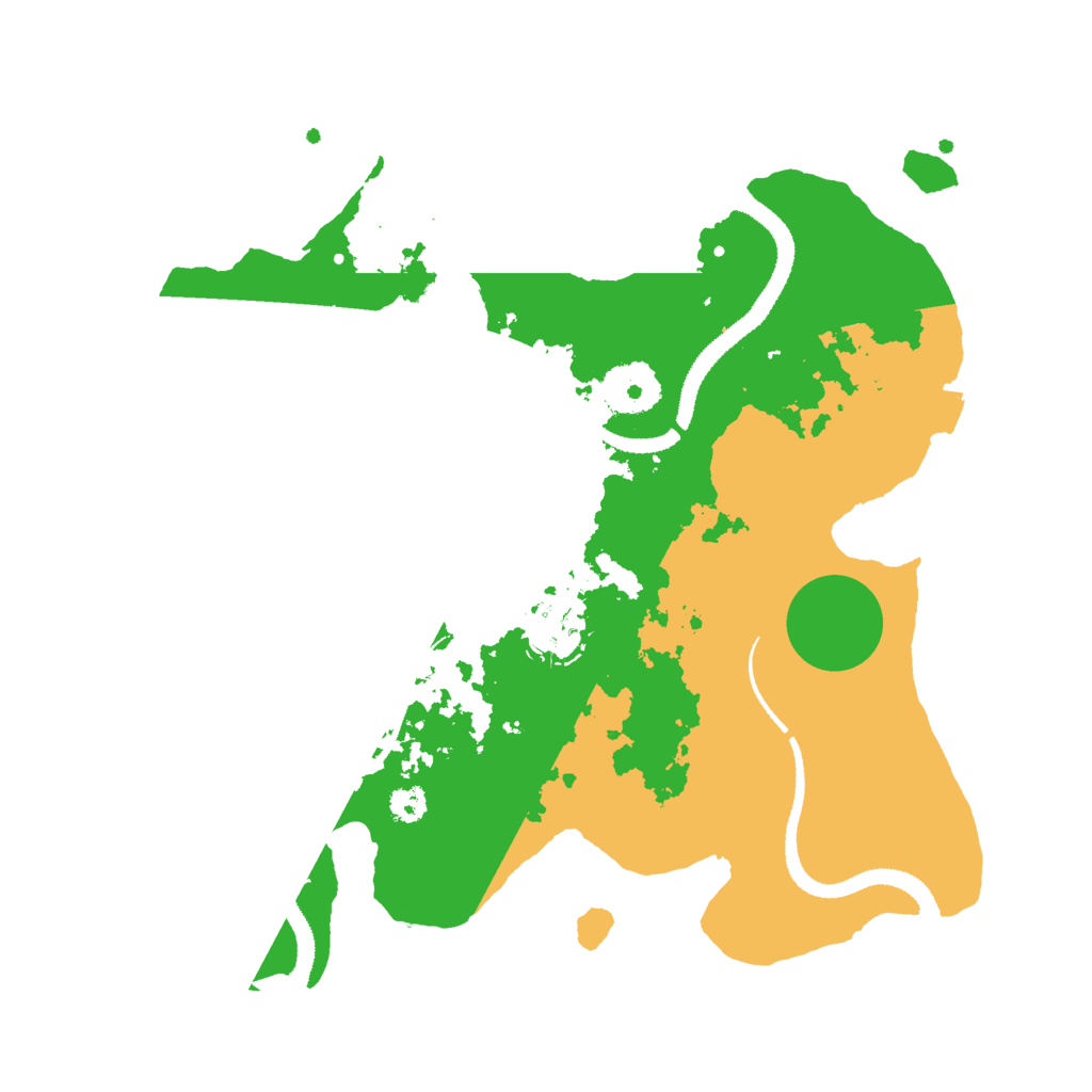 Biome Rust Map: Procedural Map, Size: 3000, Seed: 25657
