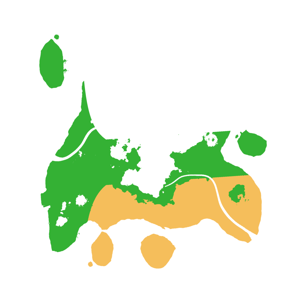 Biome Rust Map: Procedural Map, Size: 2500, Seed: 536745862