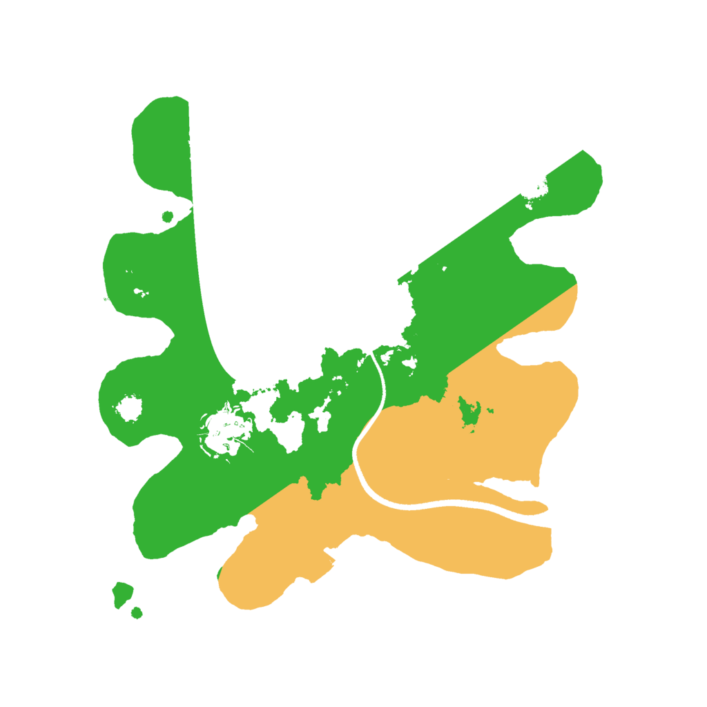 Biome Rust Map: Procedural Map, Size: 2500, Seed: 712796419