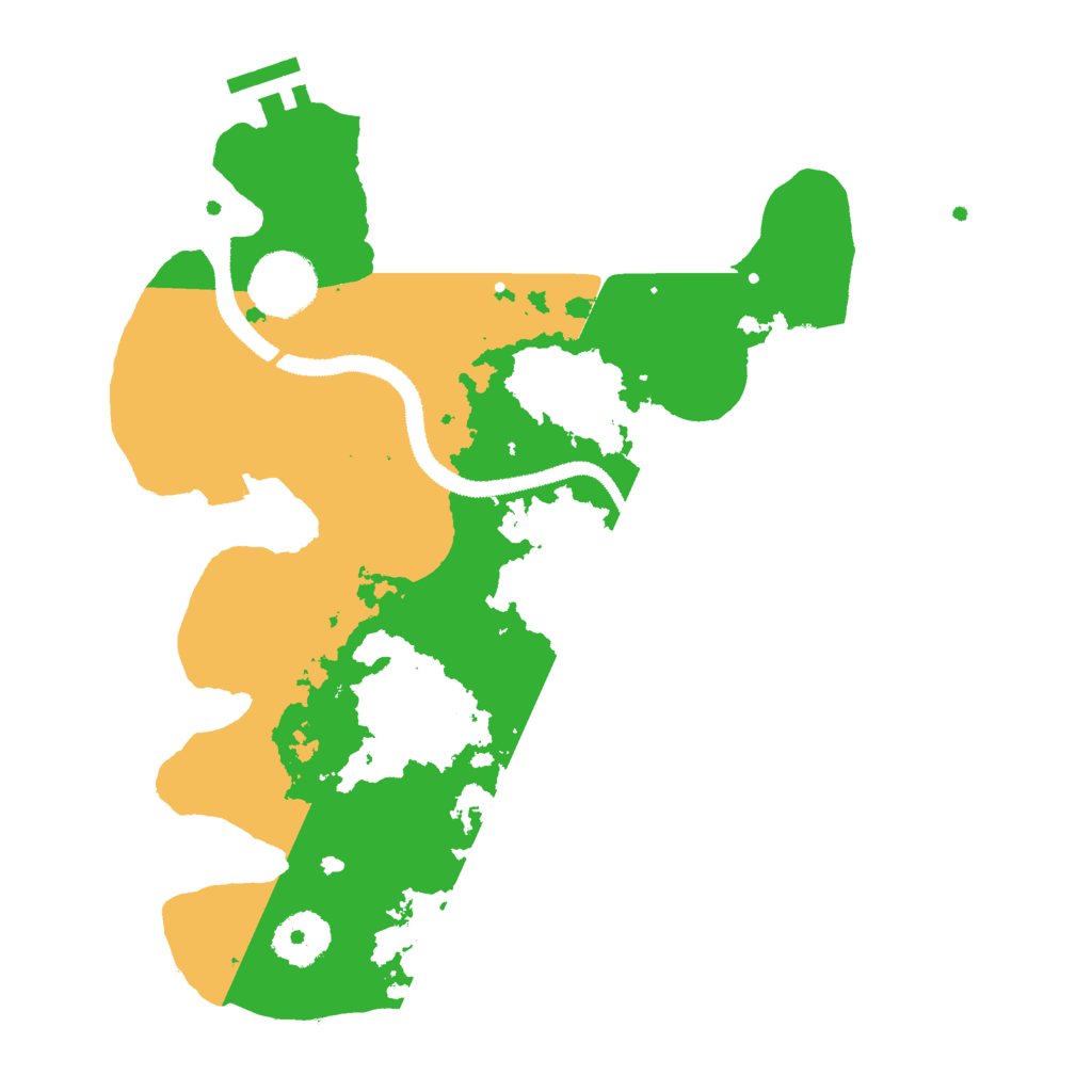 Biome Rust Map: Procedural Map, Size: 3000, Seed: 985350904
