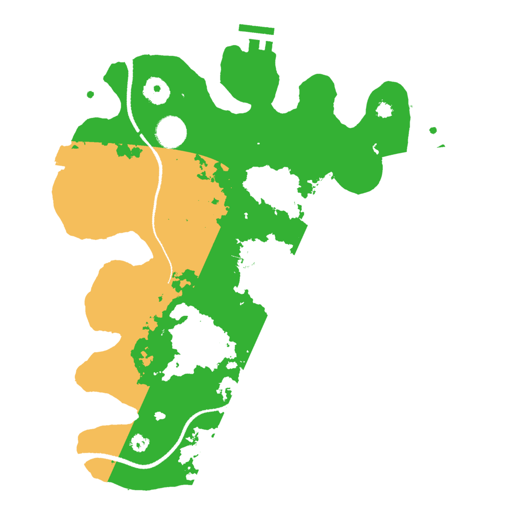 Biome Rust Map: Procedural Map, Size: 3000, Seed: 985350904