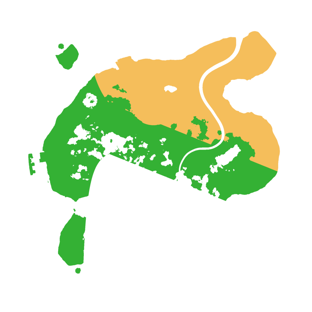 Biome Rust Map: Procedural Map, Size: 2224, Seed: 555