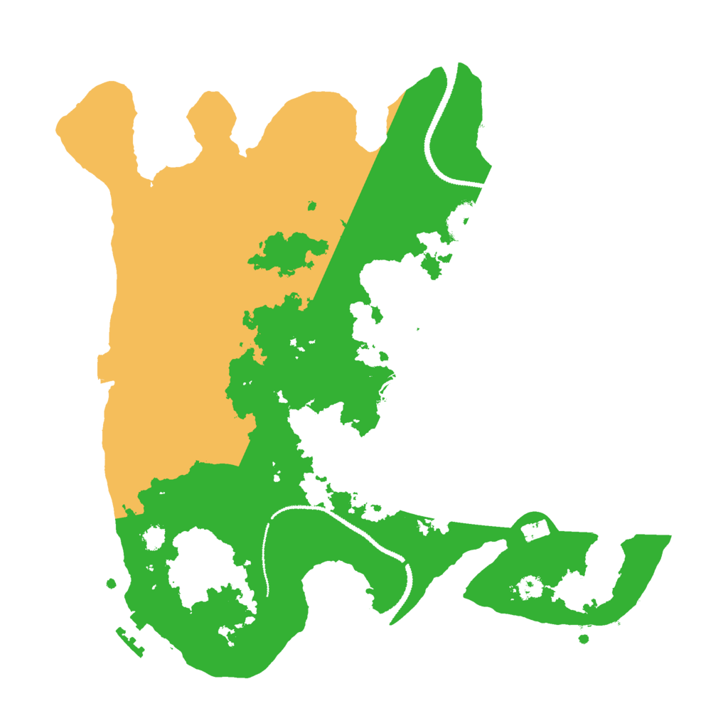 Biome Rust Map: Procedural Map, Size: 3000, Seed: 25591