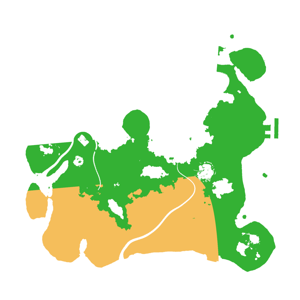 Biome Rust Map: Procedural Map, Size: 3000, Seed: 335441454