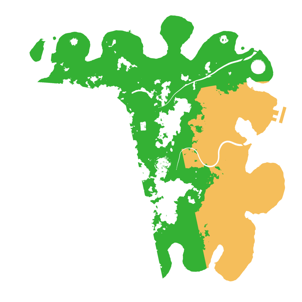 Biome Rust Map: Procedural Map, Size: 3700, Seed: 1018049466