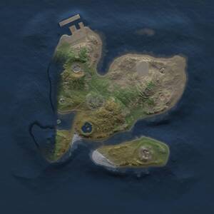 Thumbnail Rust Map: Procedural Map, Size: 2000, Seed: 260467005, 4 Monuments