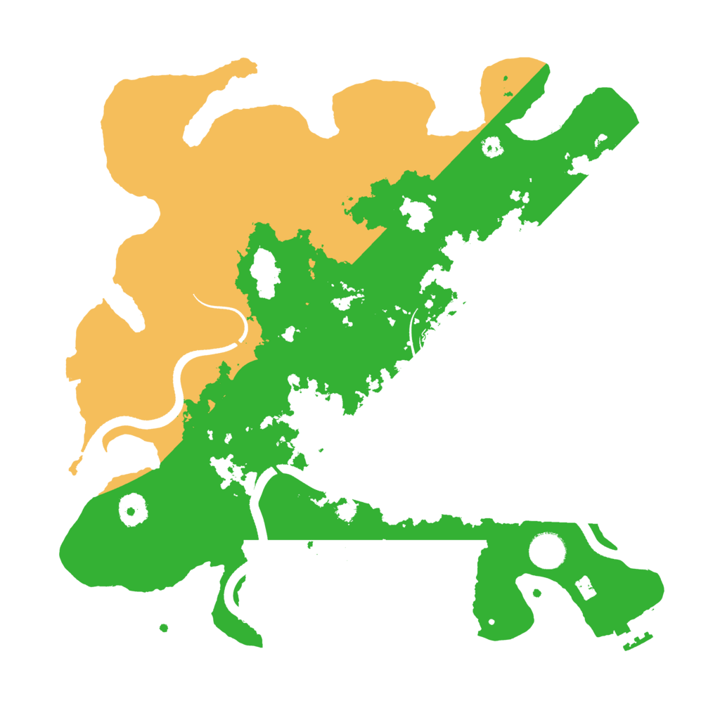 Biome Rust Map: Procedural Map, Size: 3500, Seed: 514796239
