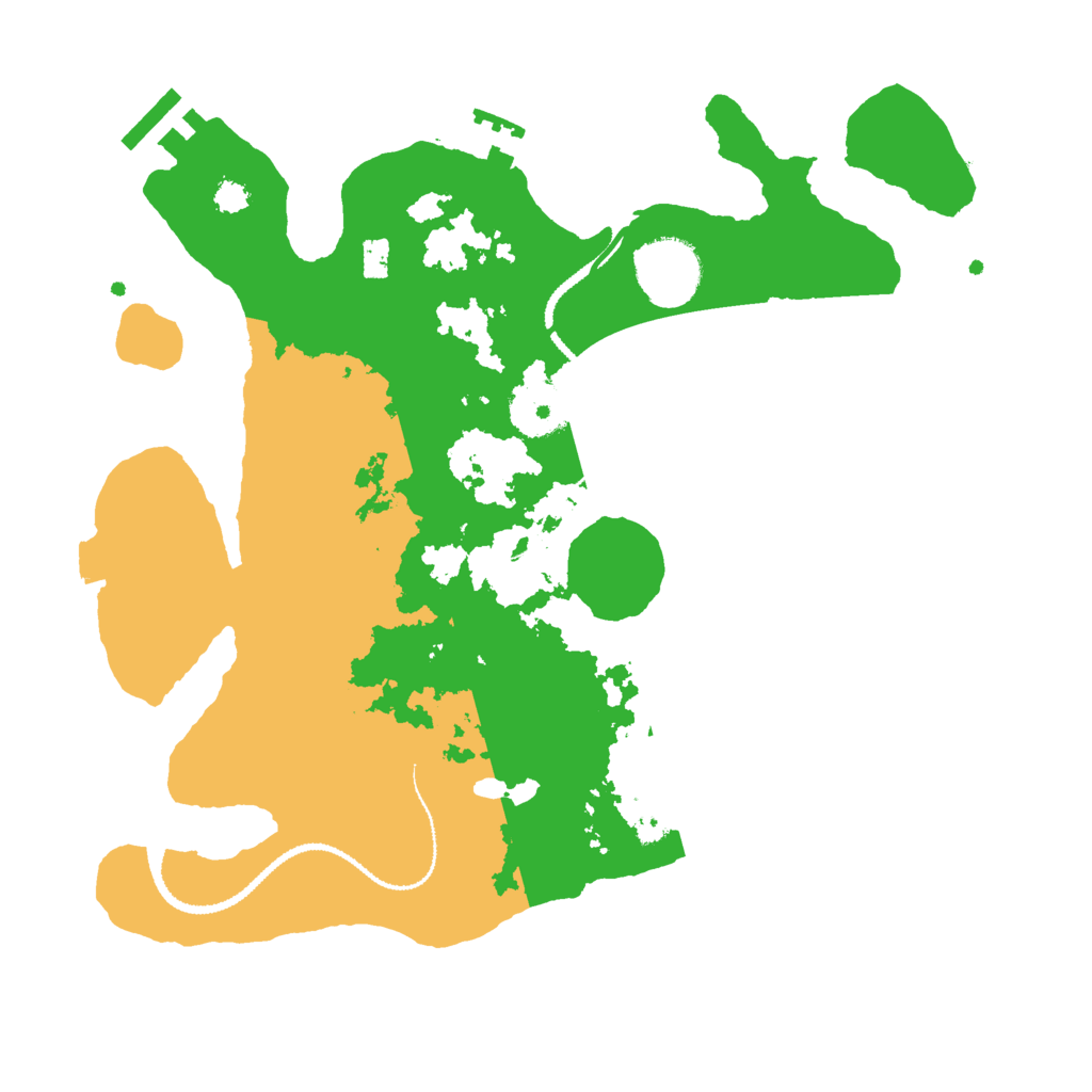 Biome Rust Map: Procedural Map, Size: 3000, Seed: 18239395