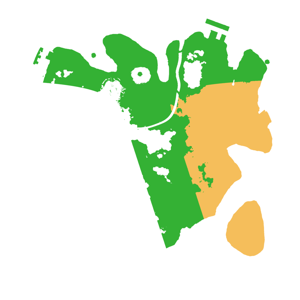 Biome Rust Map: Procedural Map, Size: 2500, Seed: 1299