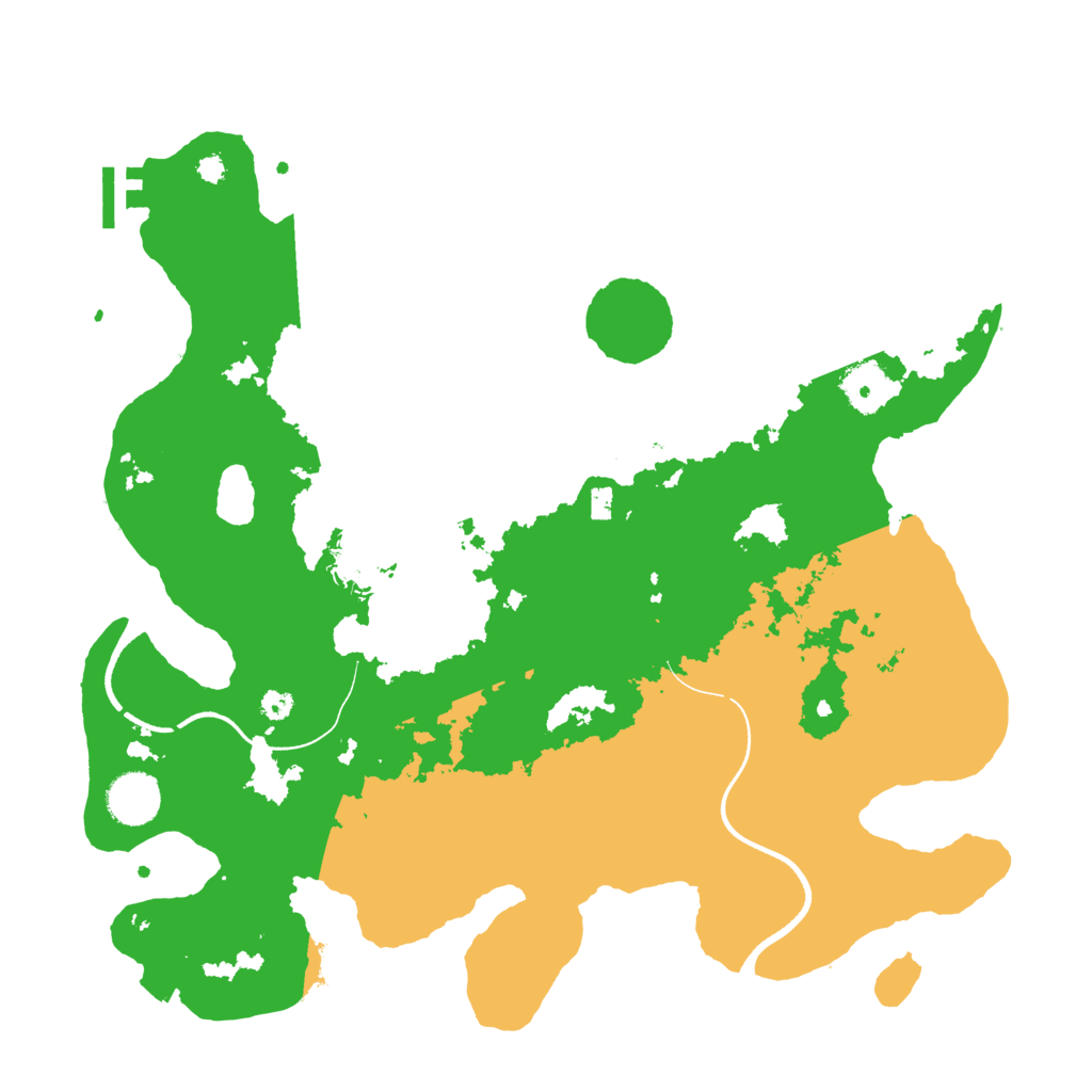 Biome Rust Map: Procedural Map, Size: 3600, Seed: 86575576