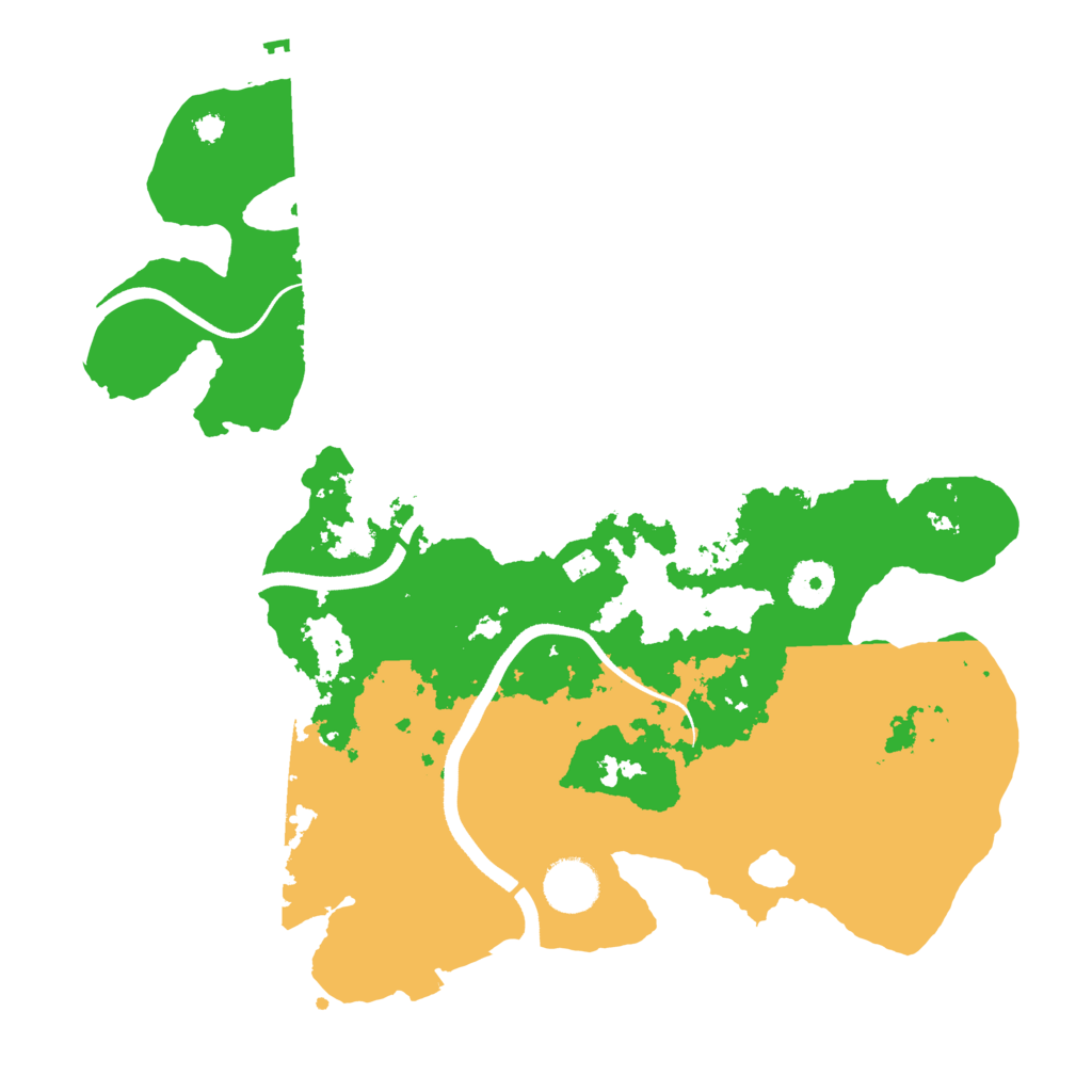 Biome Rust Map: Procedural Map, Size: 3500, Seed: 11111