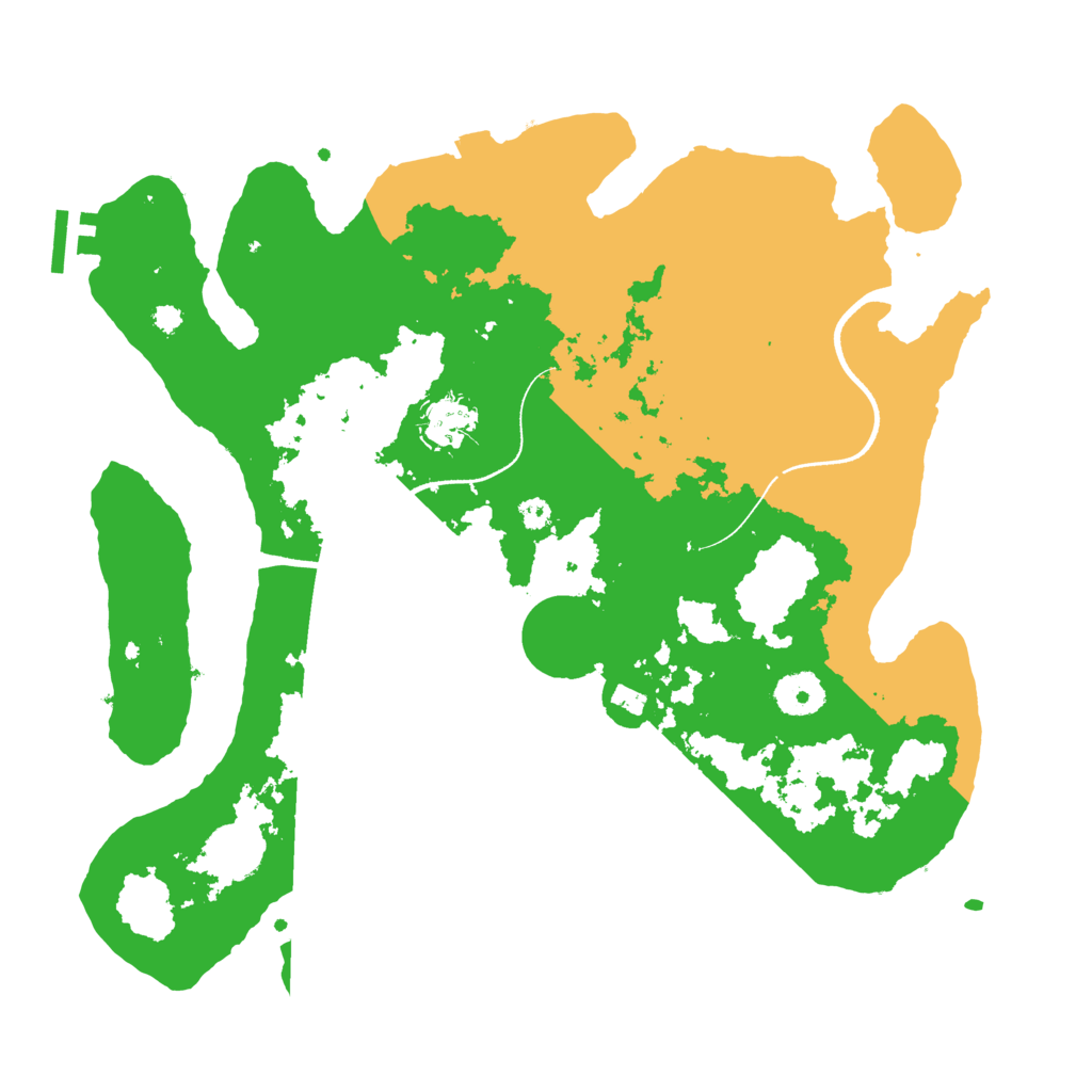 Biome Rust Map: Procedural Map, Size: 3500, Seed: 658231236