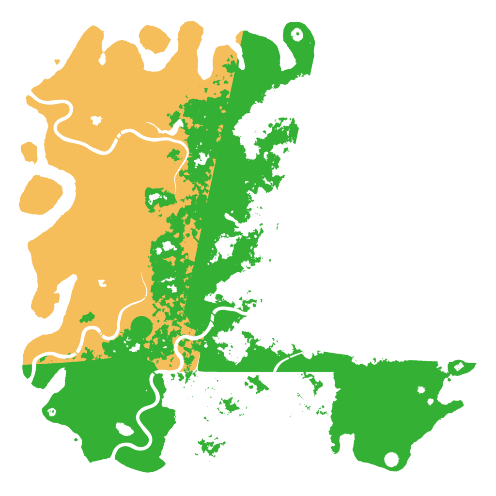 Biome Rust Map: Procedural Map, Size: 6000, Seed: 50500432