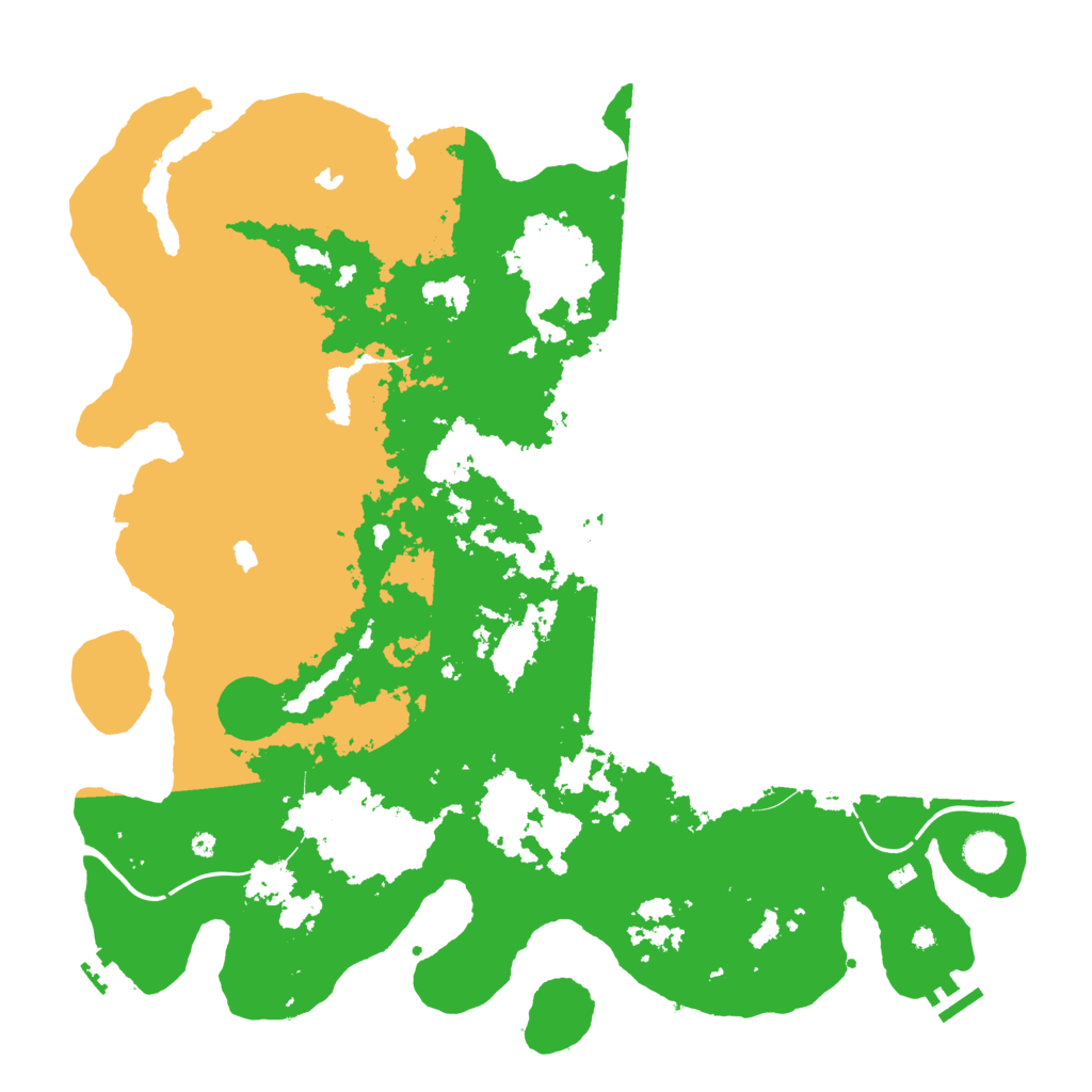 Biome Rust Map: Procedural Map, Size: 4500, Seed: 250602725