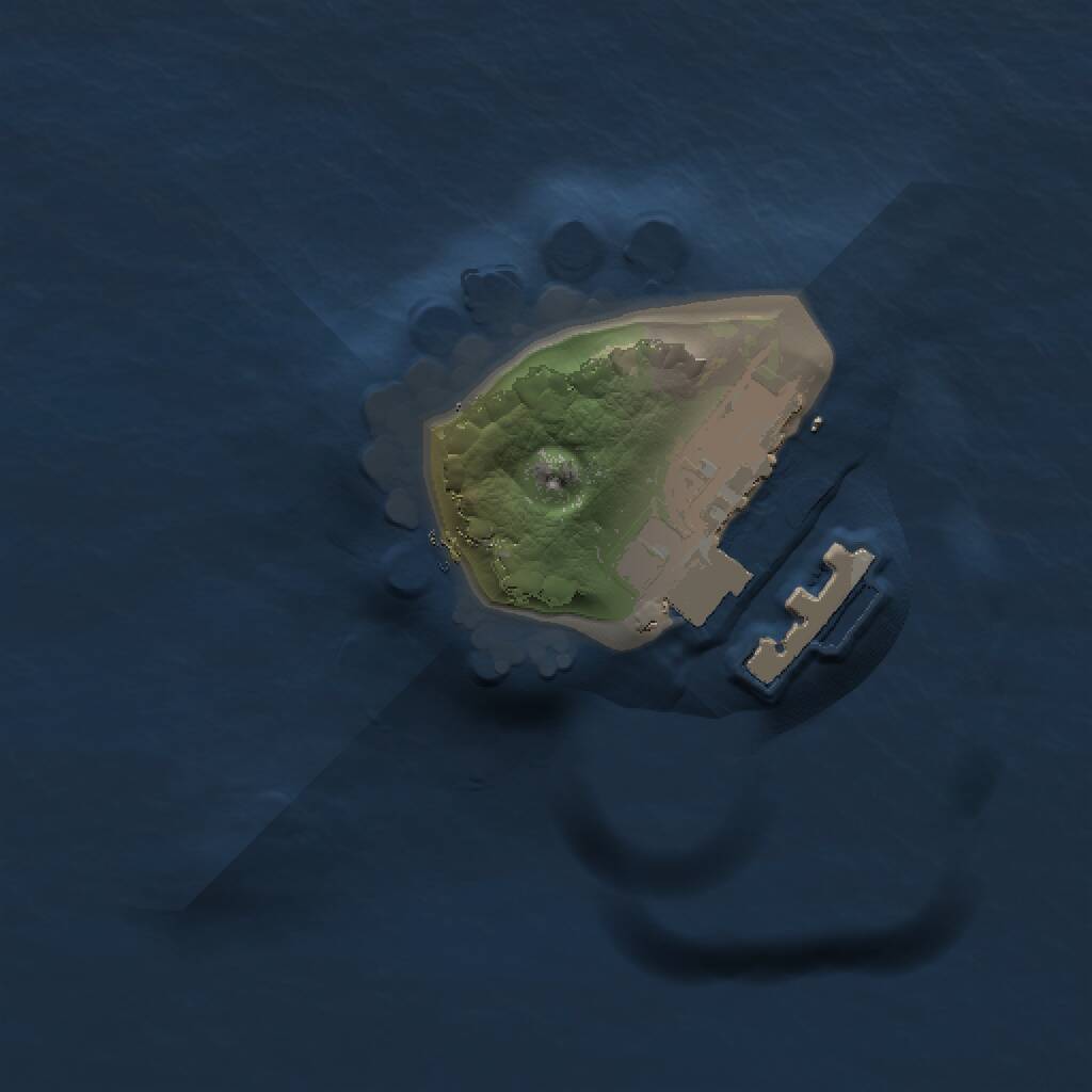 Rust Map: Procedural Map, Size: 1000, Seed: 275453, 2 Monuments