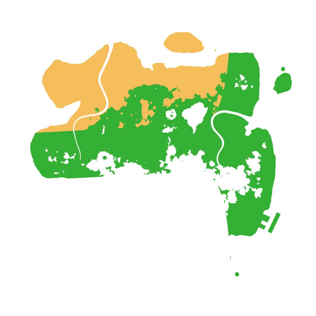 Biome Rust Map: Procedural Map, Size: 3000, Seed: 54215