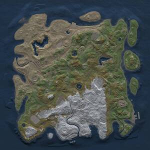 Thumbnail Rust Map: Procedural Map, Size: 4250, Seed: 170746998, 14 Monuments