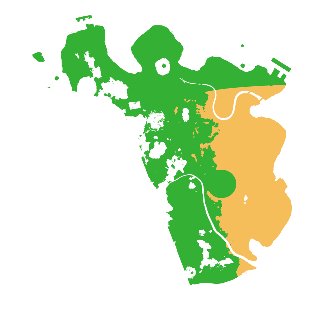 Biome Rust Map: Procedural Map, Size: 3000, Seed: 2461512