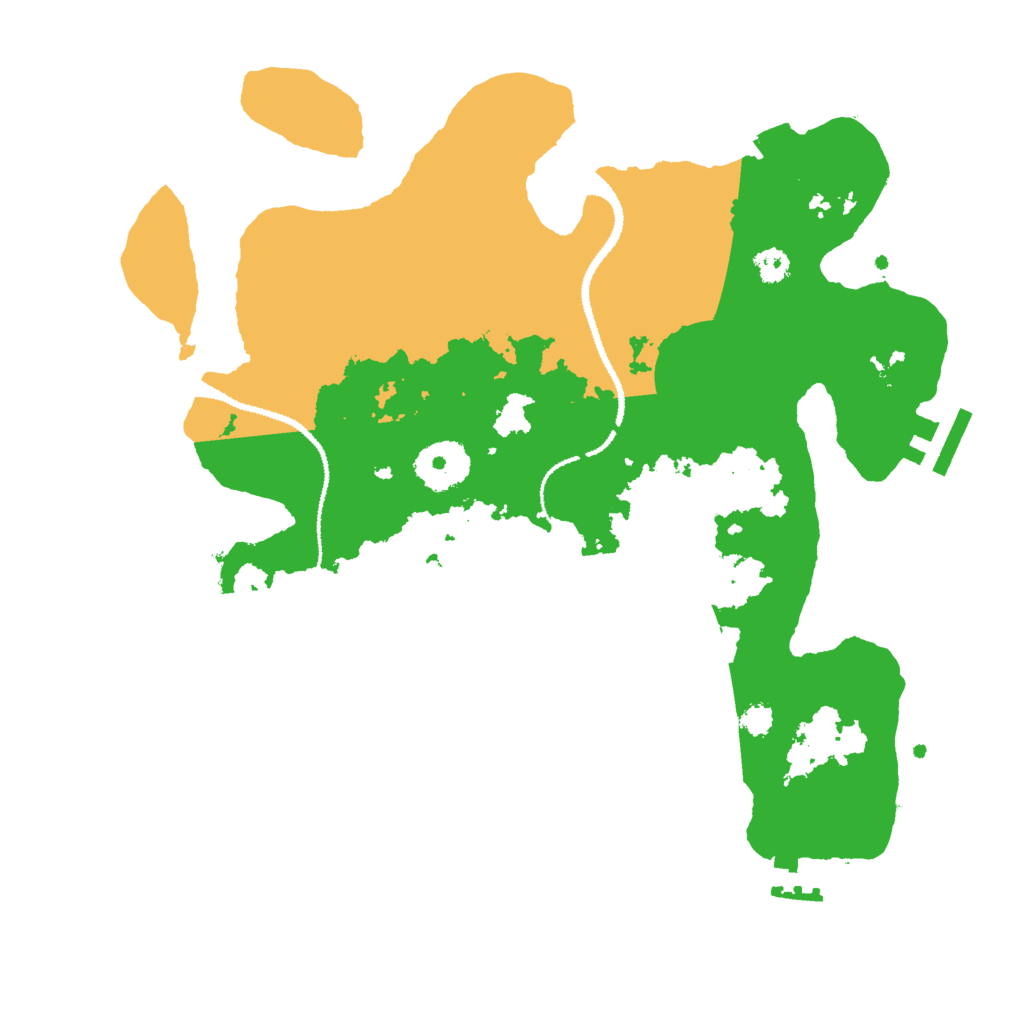 Biome Rust Map: Procedural Map, Size: 3000, Seed: 1378520