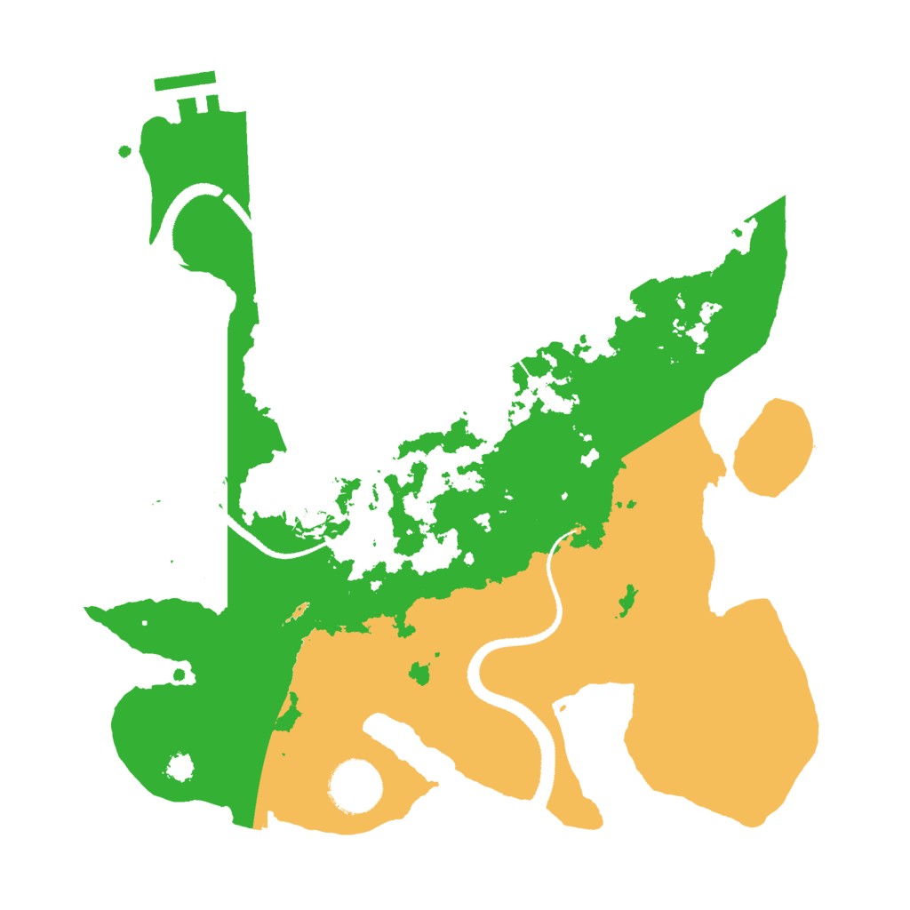 Biome Rust Map: Procedural Map, Size: 3000, Seed: 525346543