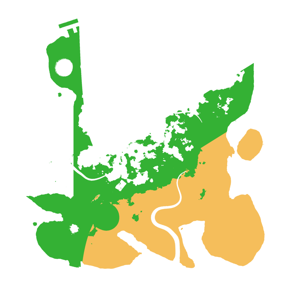 Biome Rust Map: Procedural Map, Size: 3000, Seed: 525346543