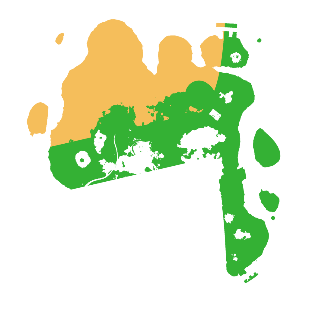 Biome Rust Map: Procedural Map, Size: 3000, Seed: 8866687