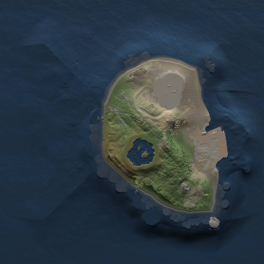 Rust Map: Procedural Map, Size: 1000, Seed: 1231231312, 1 Monuments