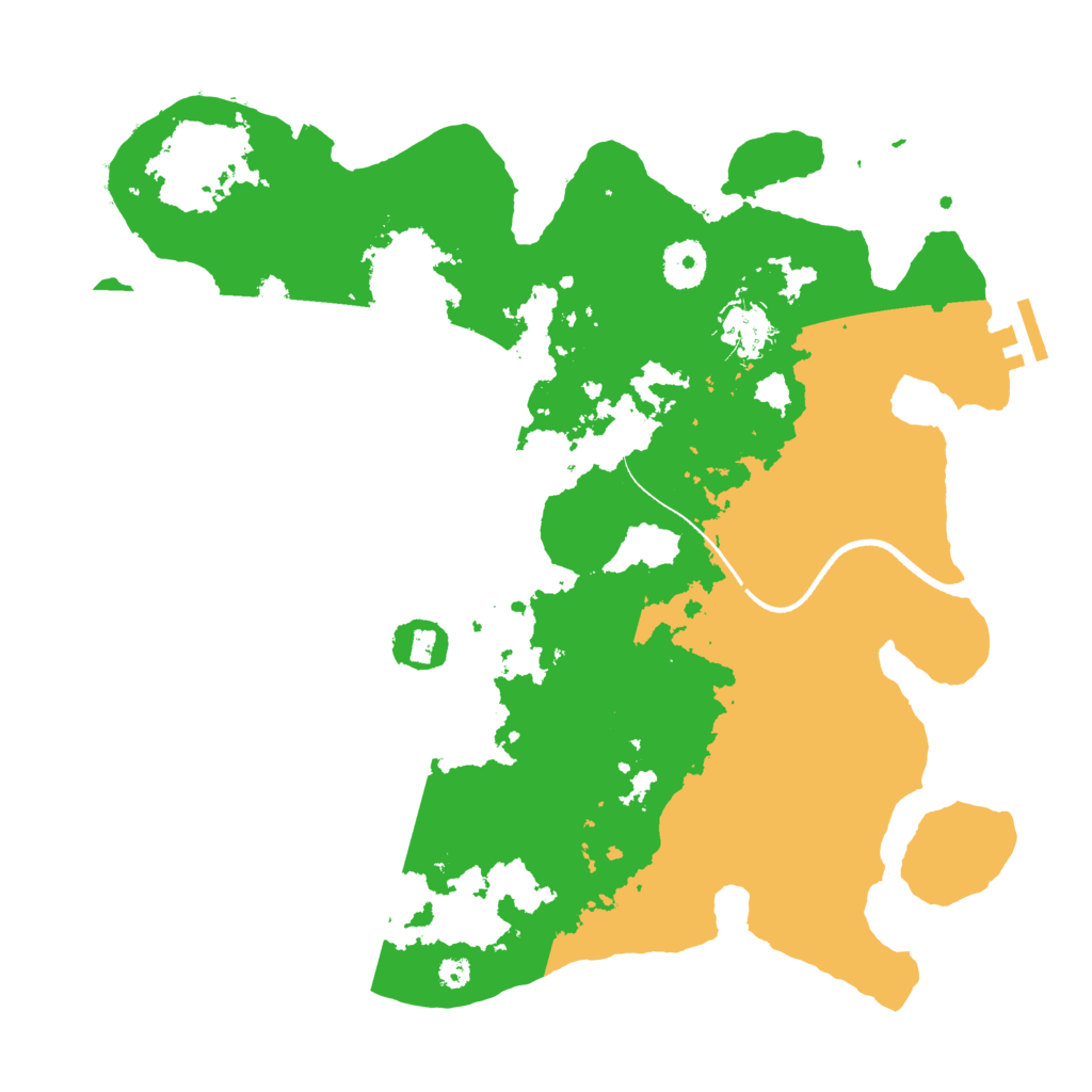 Biome Rust Map: Procedural Map, Size: 3500, Seed: 1738732841