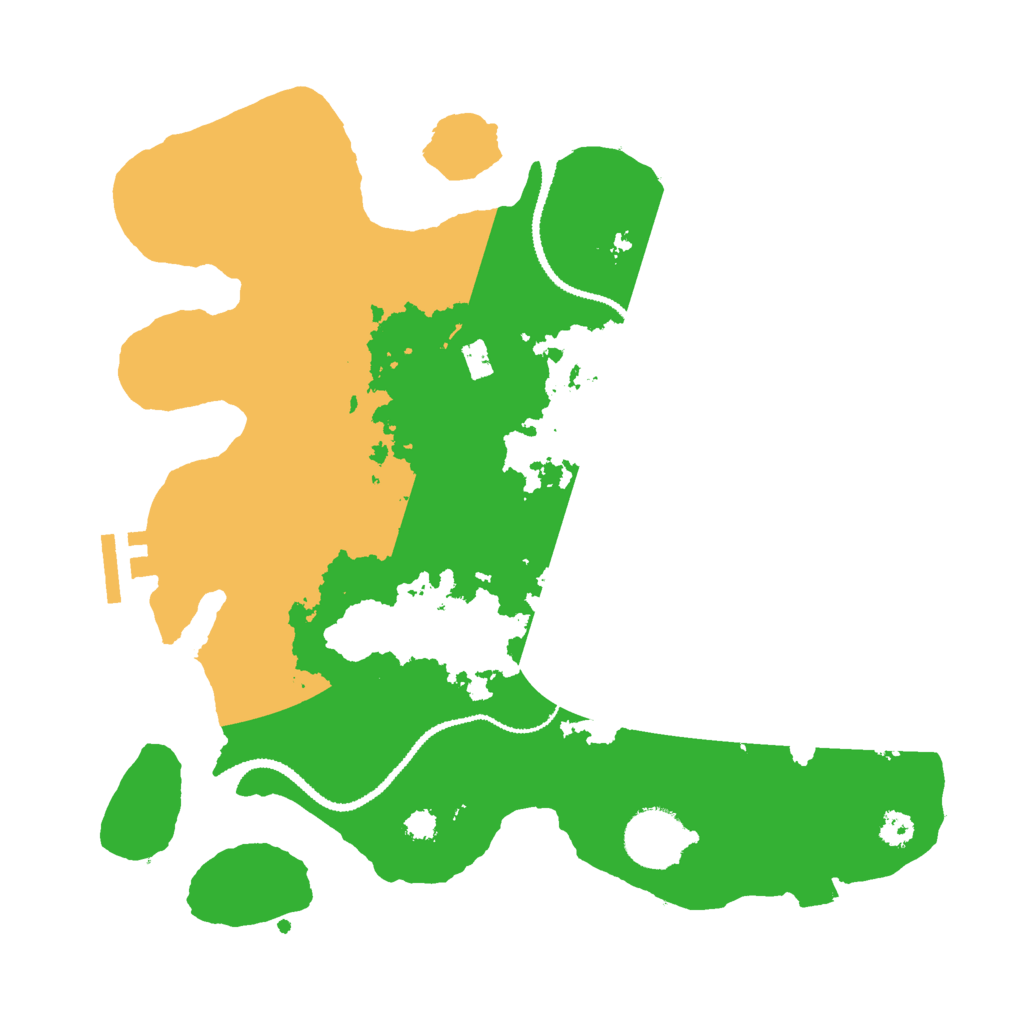 Biome Rust Map: Procedural Map, Size: 3000, Seed: 102697242