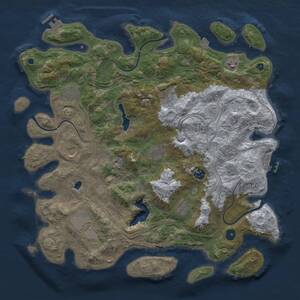 Thumbnail Rust Map: Procedural Map, Size: 4250, Seed: 1806528814, 15 Monuments
