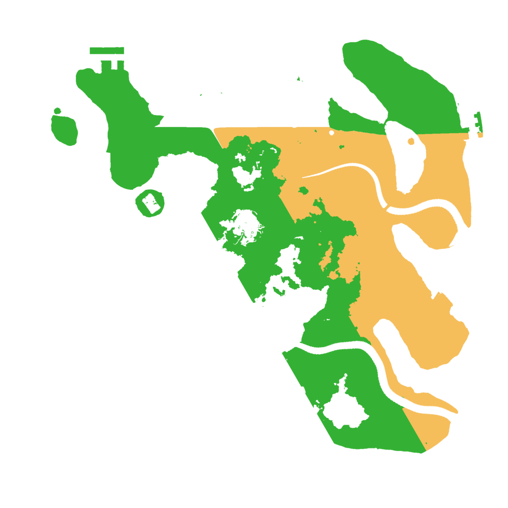Biome Rust Map: Procedural Map, Size: 3000, Seed: 4618057