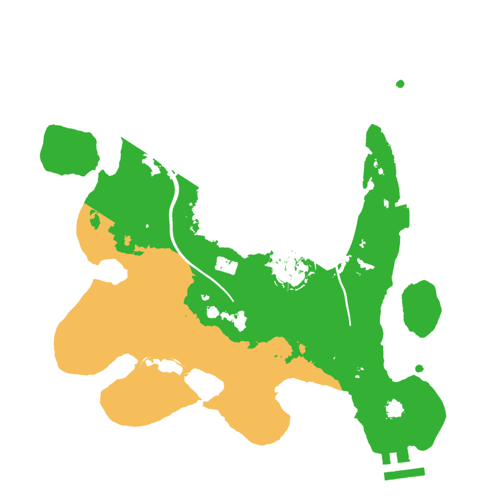 Biome Rust Map: Procedural Map, Size: 2500, Seed: 32003757